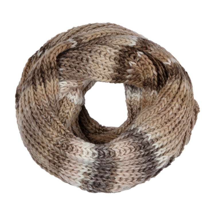 Fiebig Strick Loop melange – Taupe