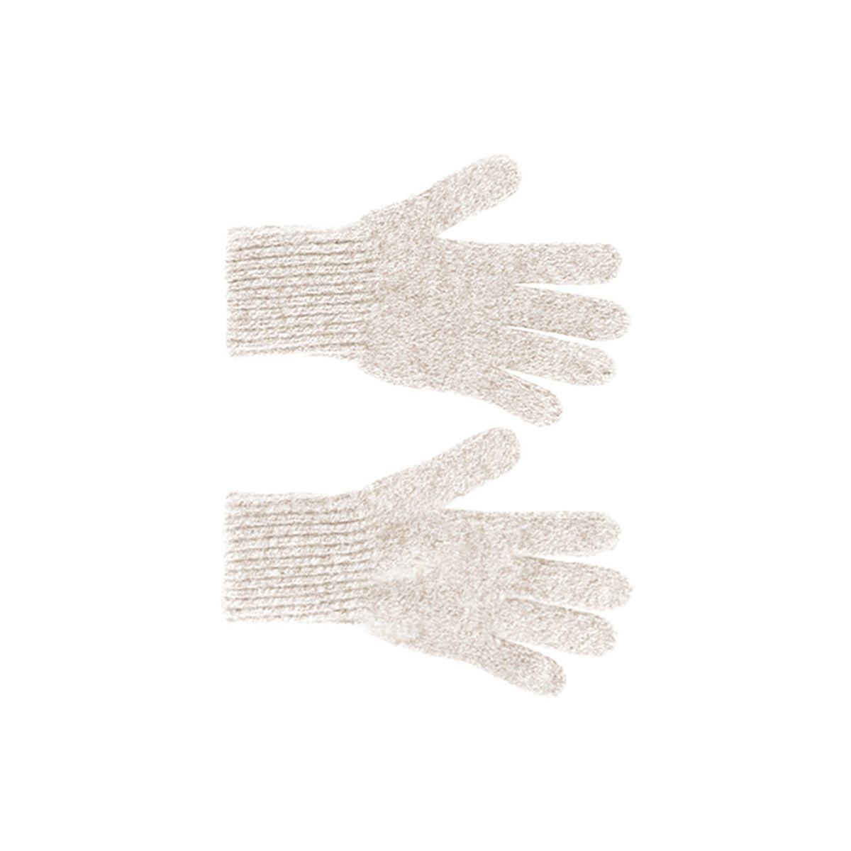 Fiebig Handschuhe Wolle Feinstrick melange