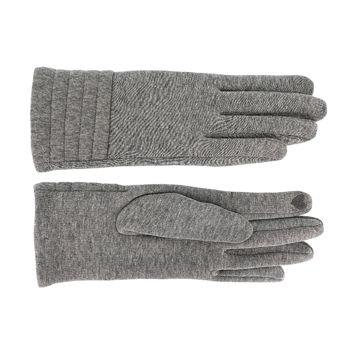 Fiebig Handschuhe Jersey uni Hellgrau