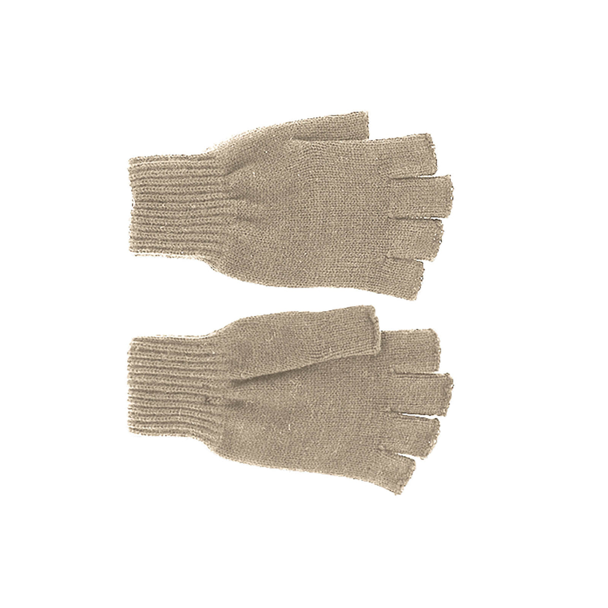 Fiebig Strickhandschuhe uni ohne Fingerspitzen