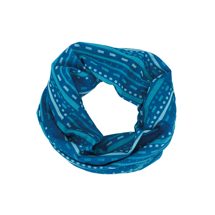 Fiebig Funktionstuch mit Streifen – Blau
