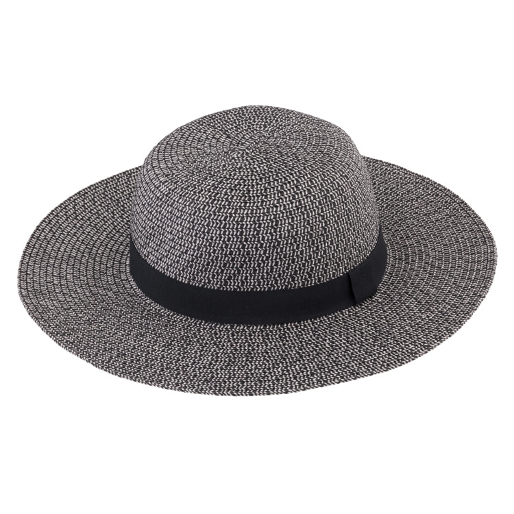 Fiebig Papierhut Glocke melange gleichfarbiges Ripsband Schwarz