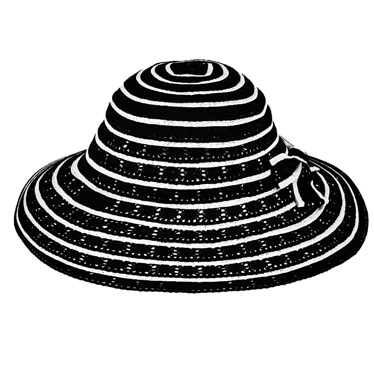 Fiebig Papierhut Glocke Baumwollspitze und Schleife Schwarz