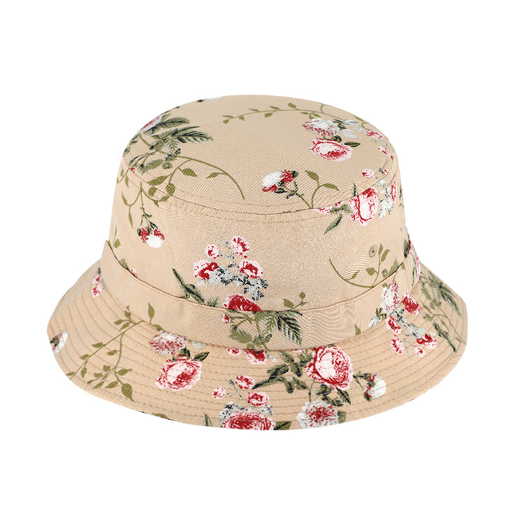 Fiebig Fischerhut Blumenmuster Beige