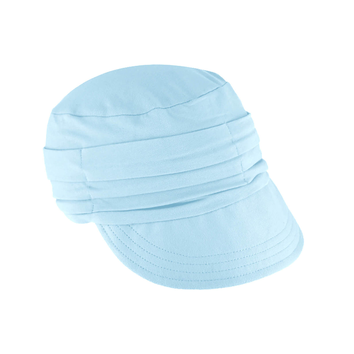 Fiebig Stoffmütze Jersey mit Schirm uni GOTS