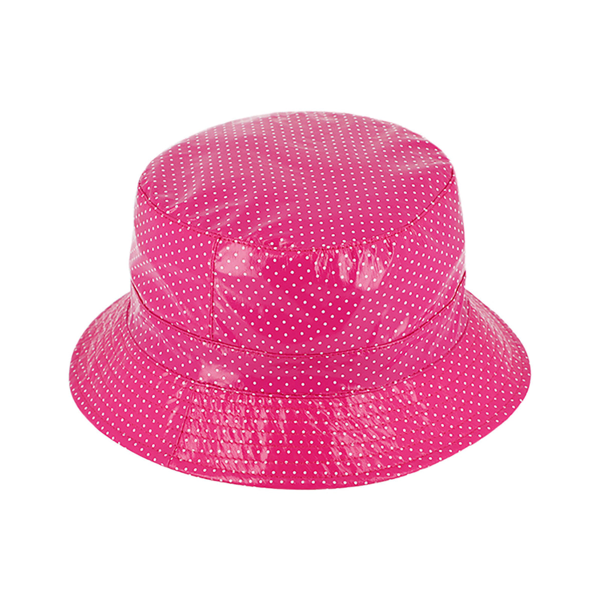 Fiebig Fischerhut gepunktet mit Beschichtung Fuchsia