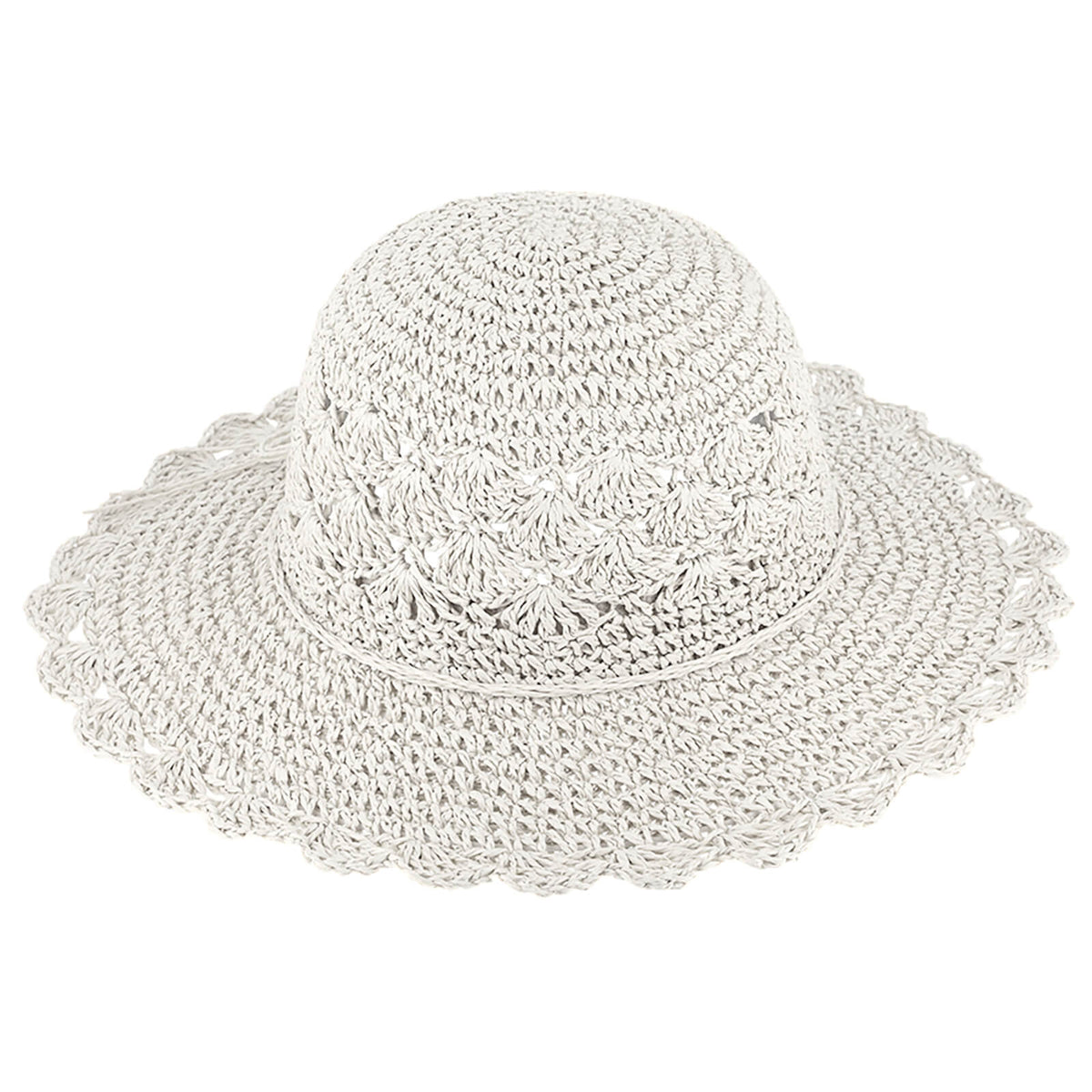 Fiebig Papierhut Glocke Crochet uni
