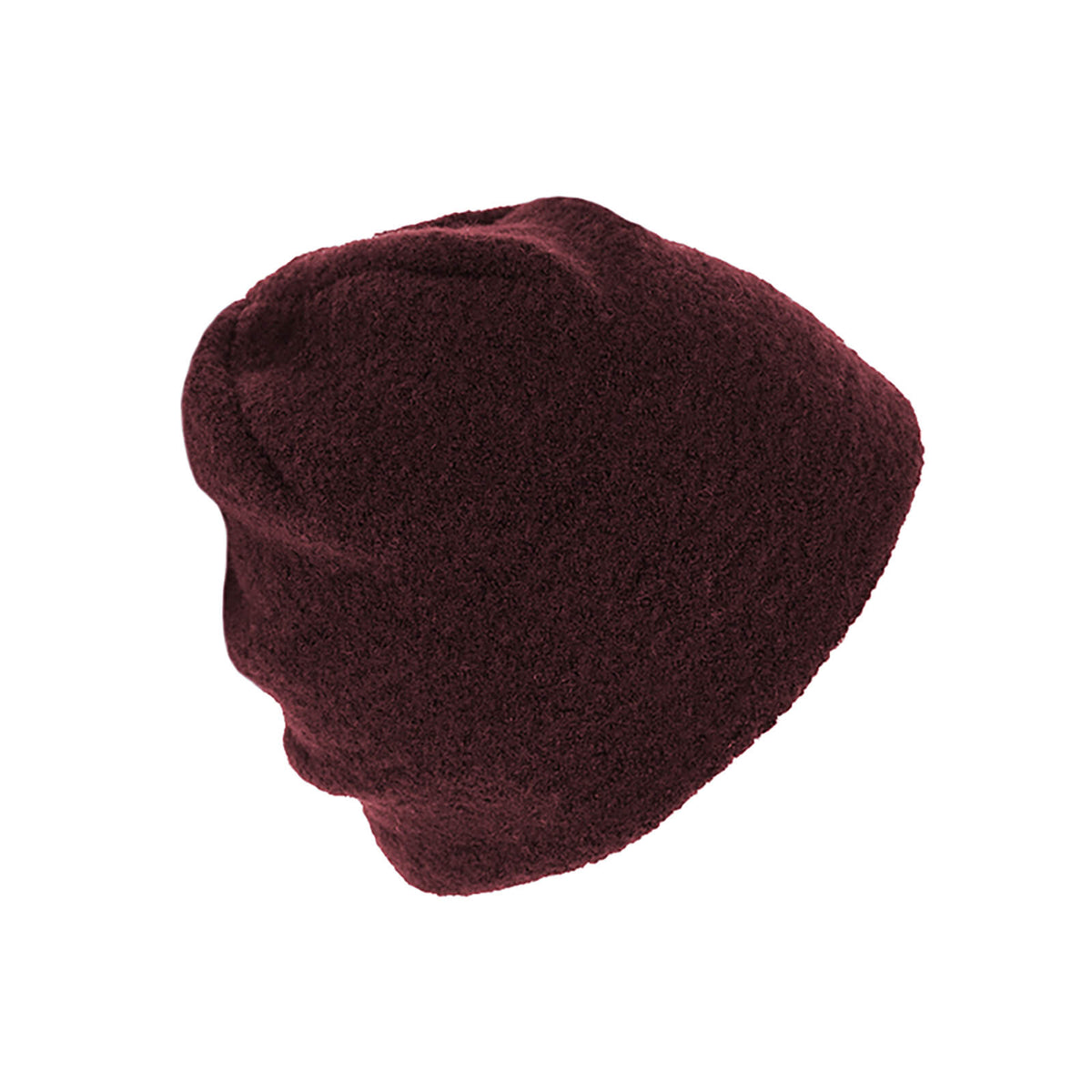 Fiebig Stoffmütze Beanie Walkwolle GOTS Bordeaux