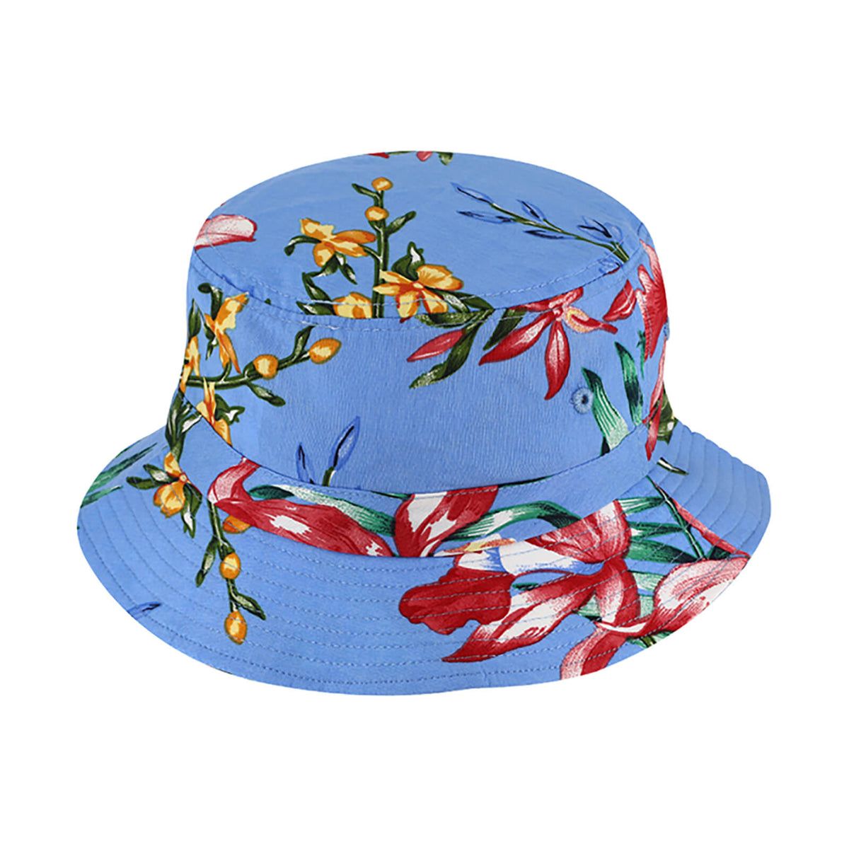 Fiebig Fischerhut Blumenprint Jeansblau