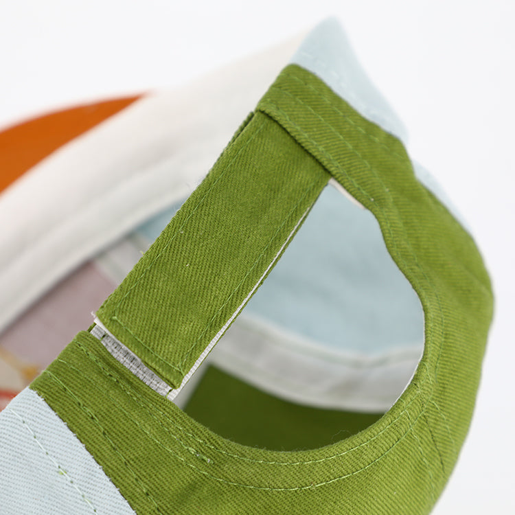 Fiebig Baseball Cap 5-Panel dreifarbig mit Stickerei Zimt – Rückansicht