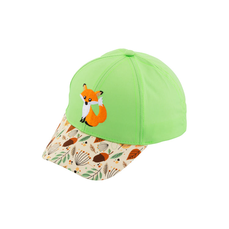 Fiebig Baseball Cap Stickerei uni Schild mit Muster Hellgrün – Gesamtansicht