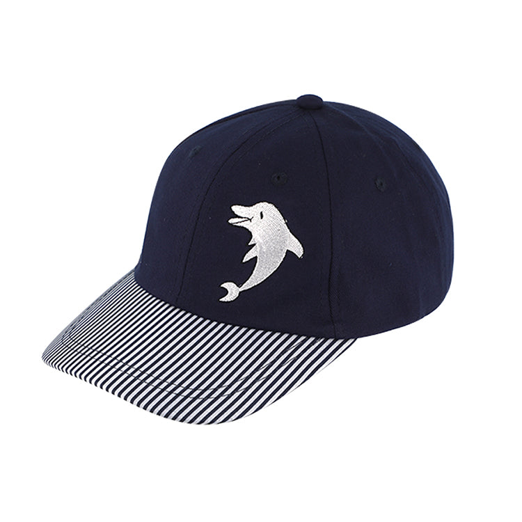 Fiebig Baseball Cap mit Stickerei Marineblau – Gesamtansicht