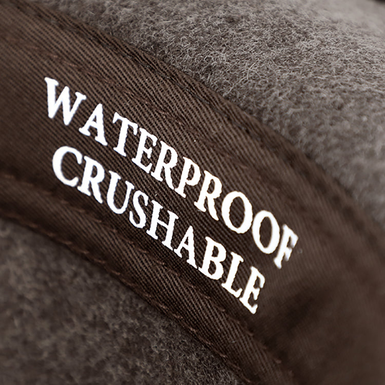 Fiebig Wollfilzhut Traveller waterproof und crushable Braun – Innenansicht
