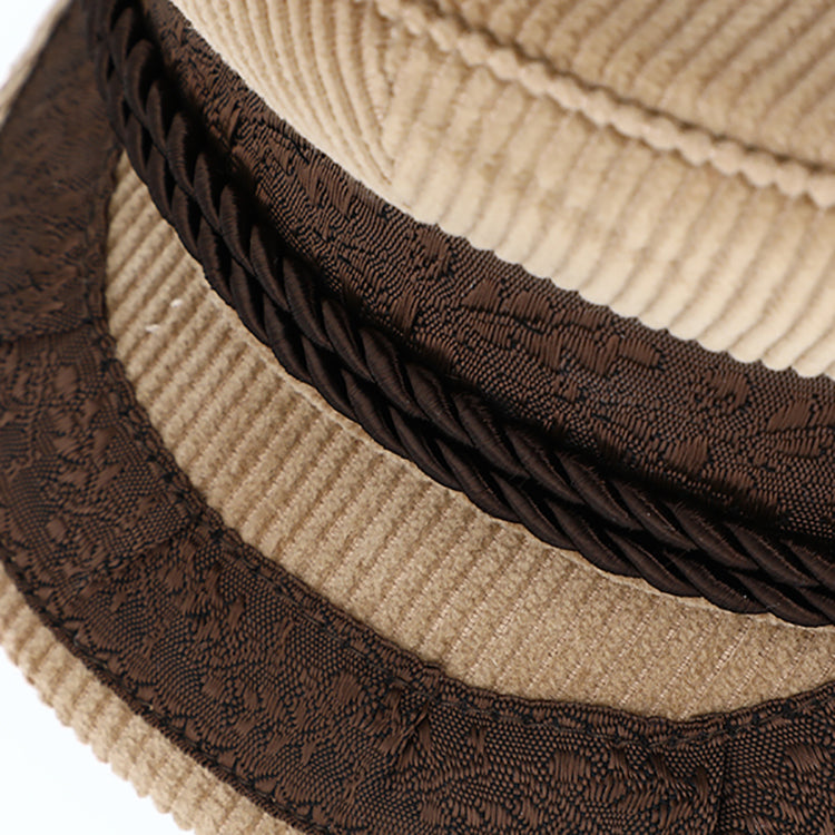 Fiebig Schiffermütze Prinz-Heinrich Cord Beige – Produktansicht