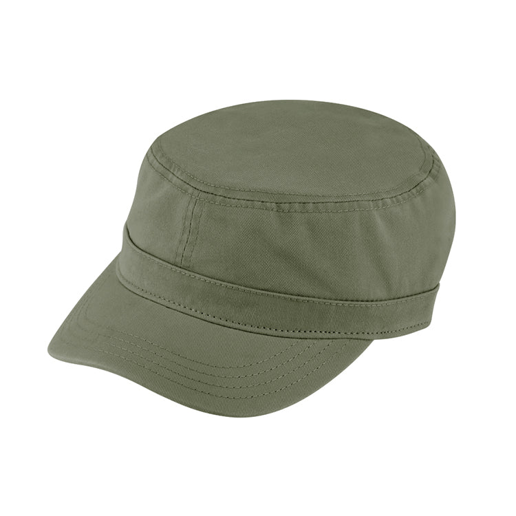 Fiebig Armycap Baumwolle uni UV-Schutz Olivgrün