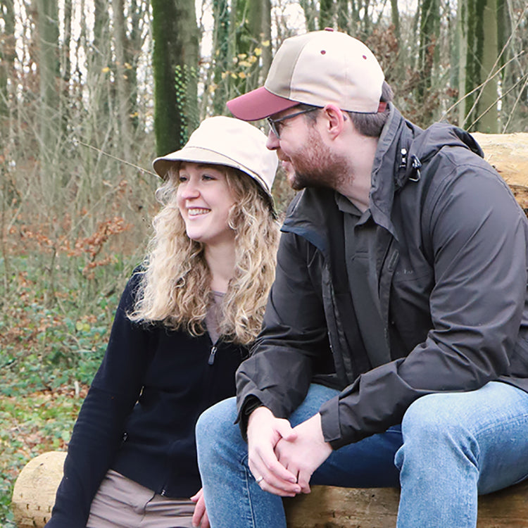 Fiebig Truckercap Natur mit Stickerei – Modellbild