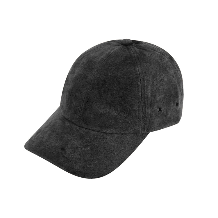 Fiebig Baseballcap Leder uni Schwarz