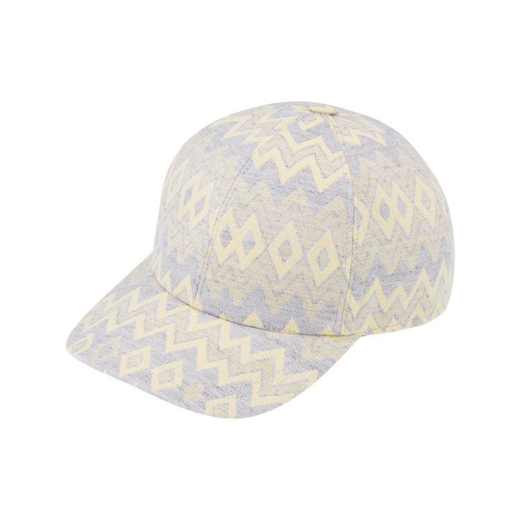 Fiebig Baseballcap Zickzackmuster mit Metallverschluss UV-Schutz Vanille