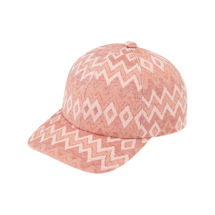 Fiebig Baseballcap Zickzackmuster mit Metallverschluss UV-Schutz Puder