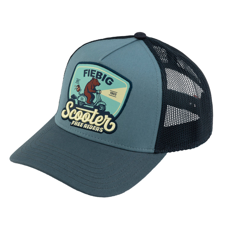 Truckercap Fiebig Scooter Jeansblau