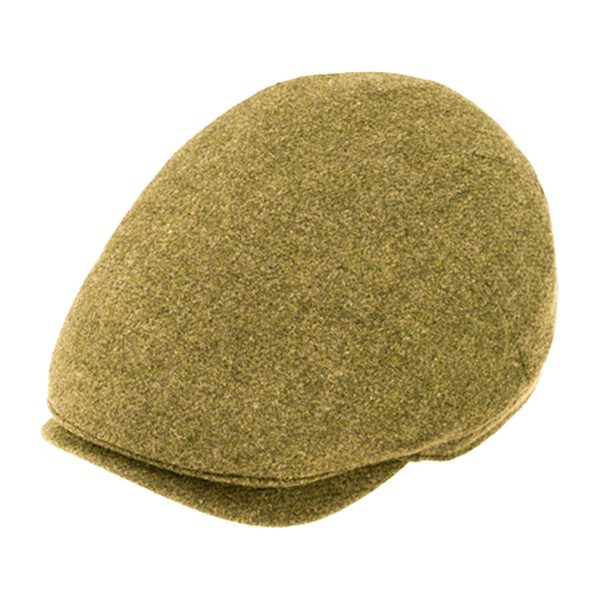 Fiebig Flatcap Shetlandwolle melange Curry