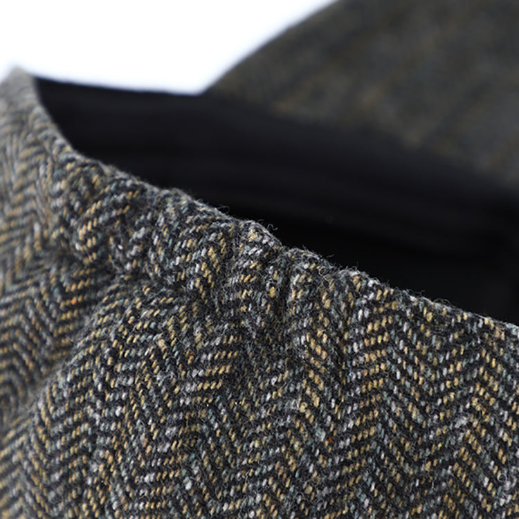 Fiebig Baseballcap Herringbone Oliv – Detailansicht