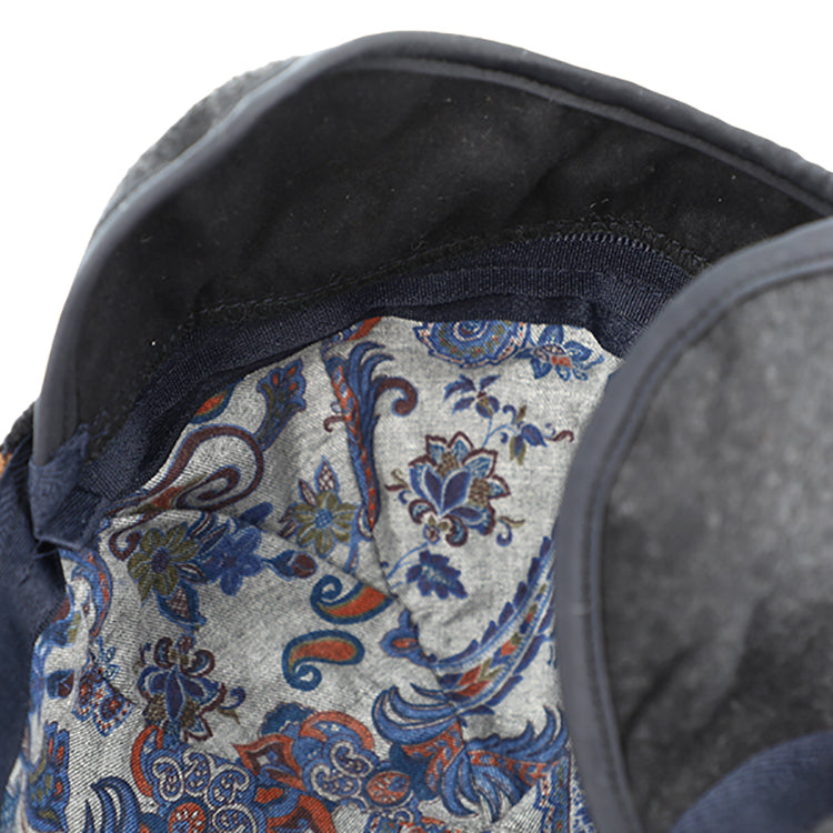 Fiebig Baseballcap Schurwolle mit Ohrenklappen Anthrazit – Detailansicht
