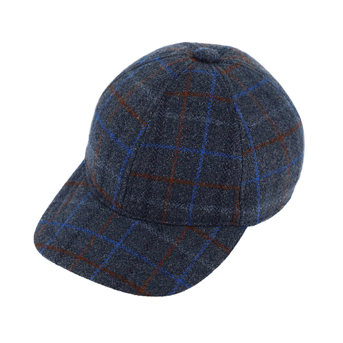 Fiebig Baseballcap Fischgrät bunte Streifen Marineblau
