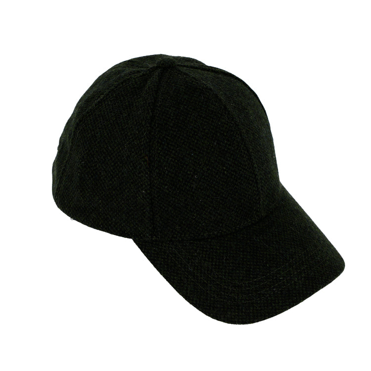 Fiebig Baseballcap Wolle melange Olivgrün