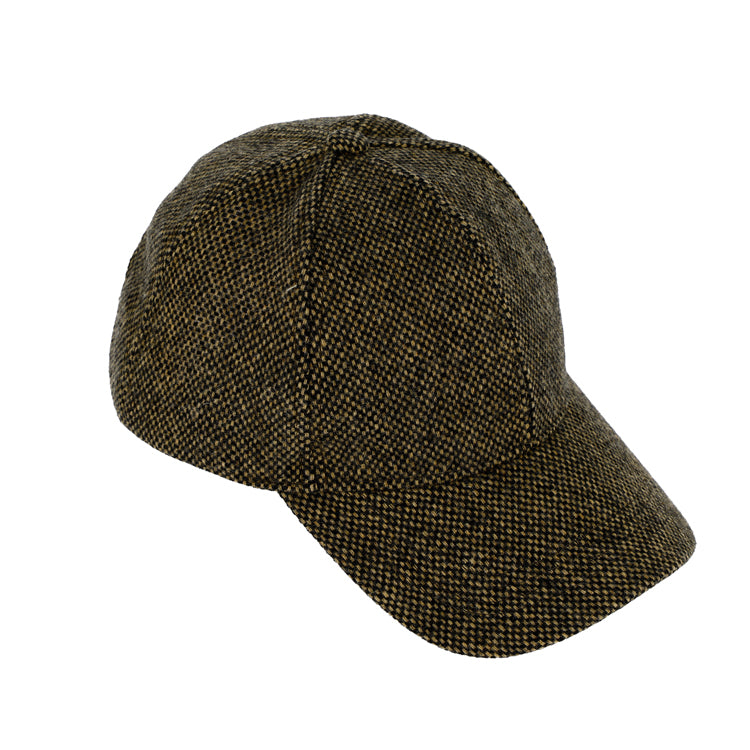 Fiebig Baseballcap Wolle melange Braun
