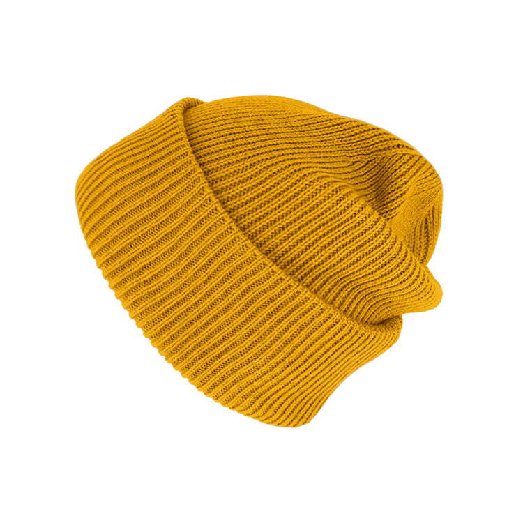 Fiebig Strickmütze Beanie recycelt – Curry