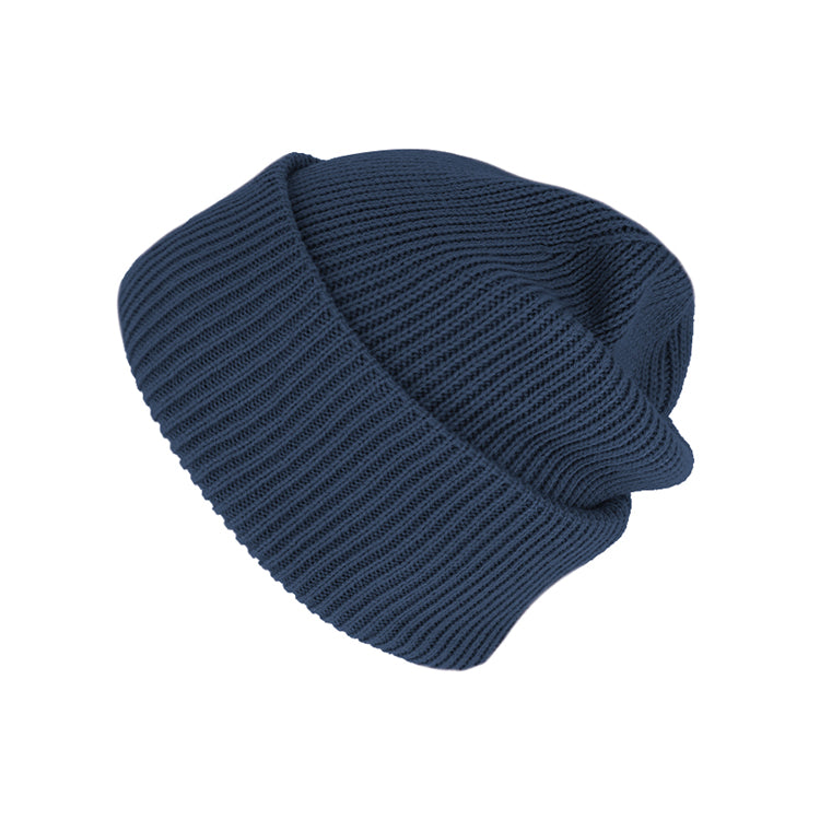 Fiebig Strickmütze Beanie recycelt – Marineblau