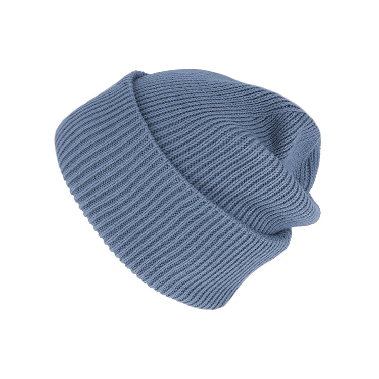 Fiebig Strickmütze Beanie recycelt – Jeansblau