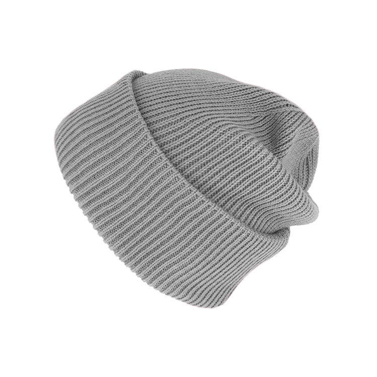 Fiebig Strickmütze Beanie recycelt – Hellgrau