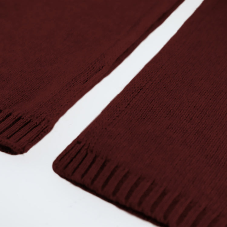 Fiebig Schal Merinowolle gestrickt uni – Detailansicht