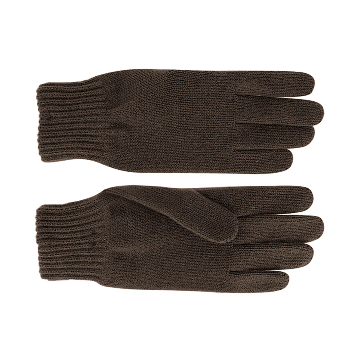 Fiebig Strickhandschuhe uni Braun