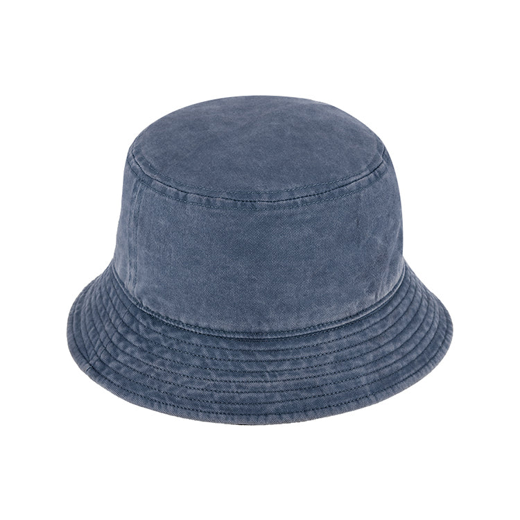 Fiebig Fischerhut gewaschene Baumwolle UV-Schutz Marineblau