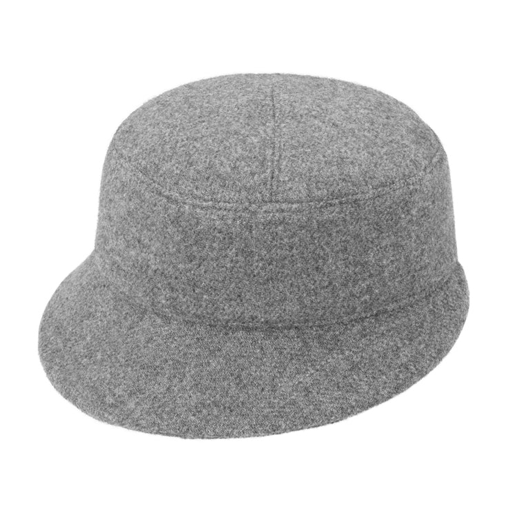Fiebig Stoffhut Shetland melange Hellgrau
