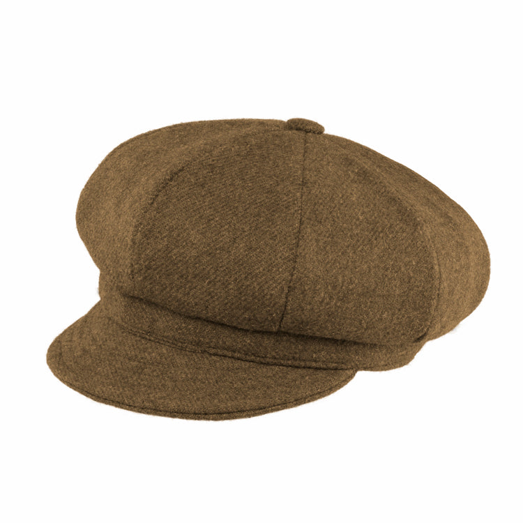 Fiebig Ballonkappe Shetland melange Taupe – Gesamtansicht