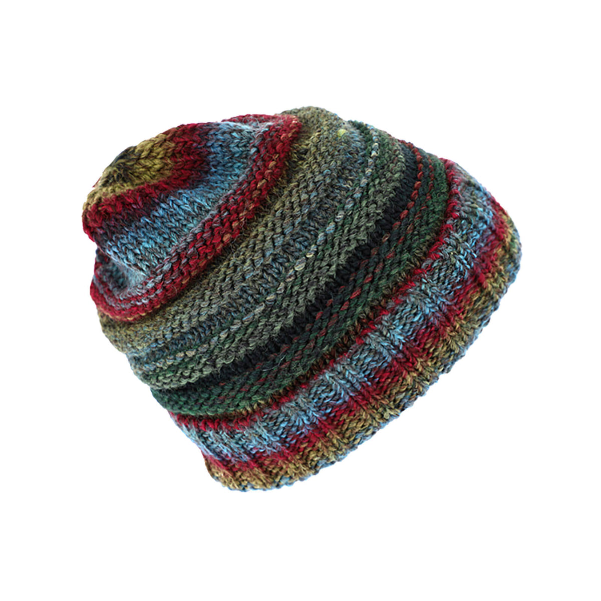 Fiebig Strickmütze mit Umschlag Wolle melange