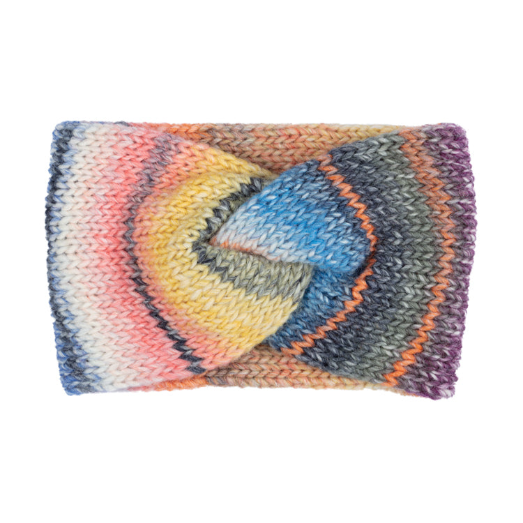 Fiebig Strickstirnband melange gedreht – Bunt