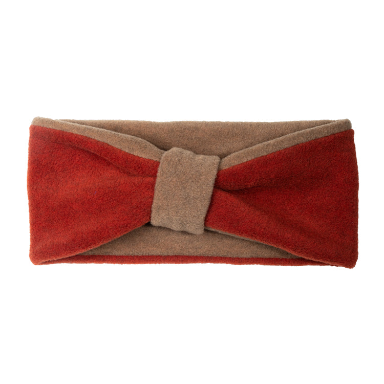 Fiebig Stirnband Fleece zweifarbig – Zimt