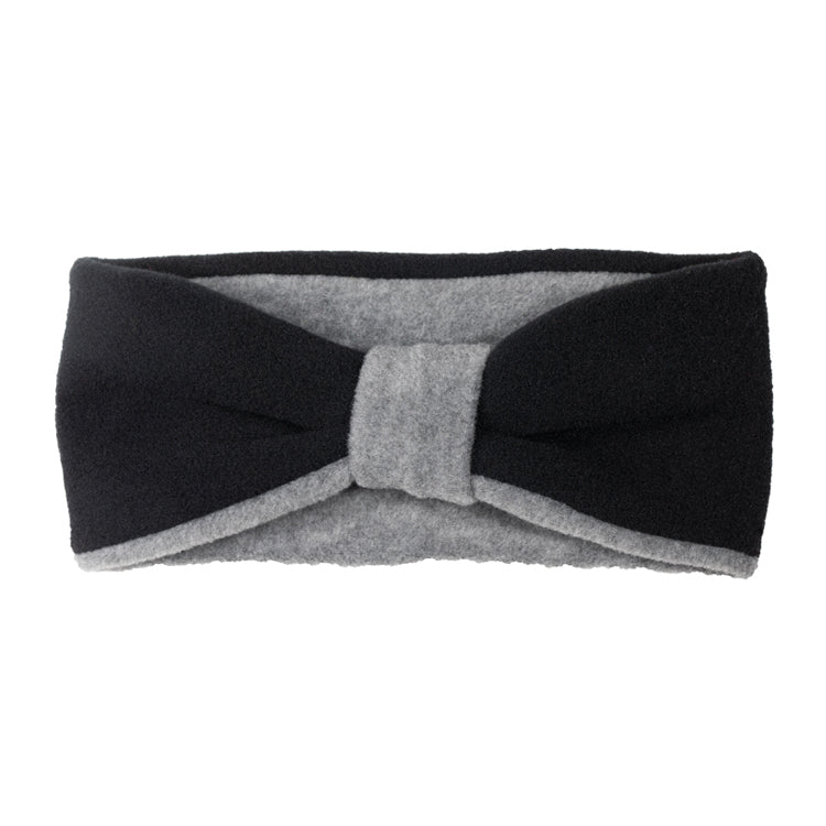 Fiebig Stirnband Fleece zweifarbig – Schwarz