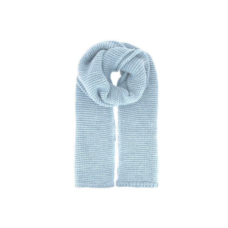 Fiebig Strickschal uni – Hellblau