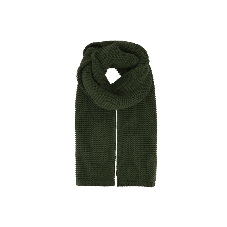 Fiebig Strickschal uni – Olivgrün