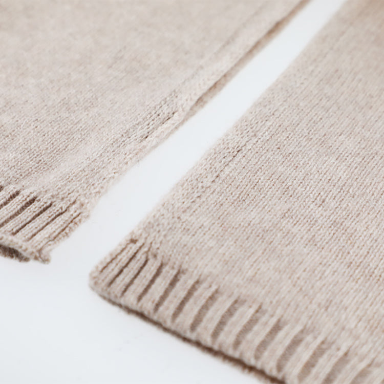 Fiebig Strickschal Kaschmir uni – Detailansicht