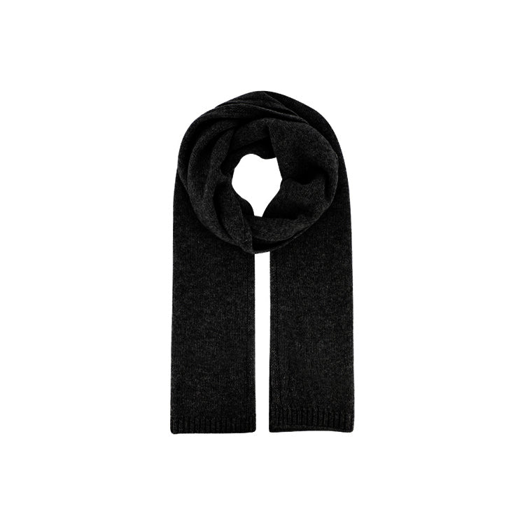 Fiebig Strickschal Kaschmir uni – Schwarz