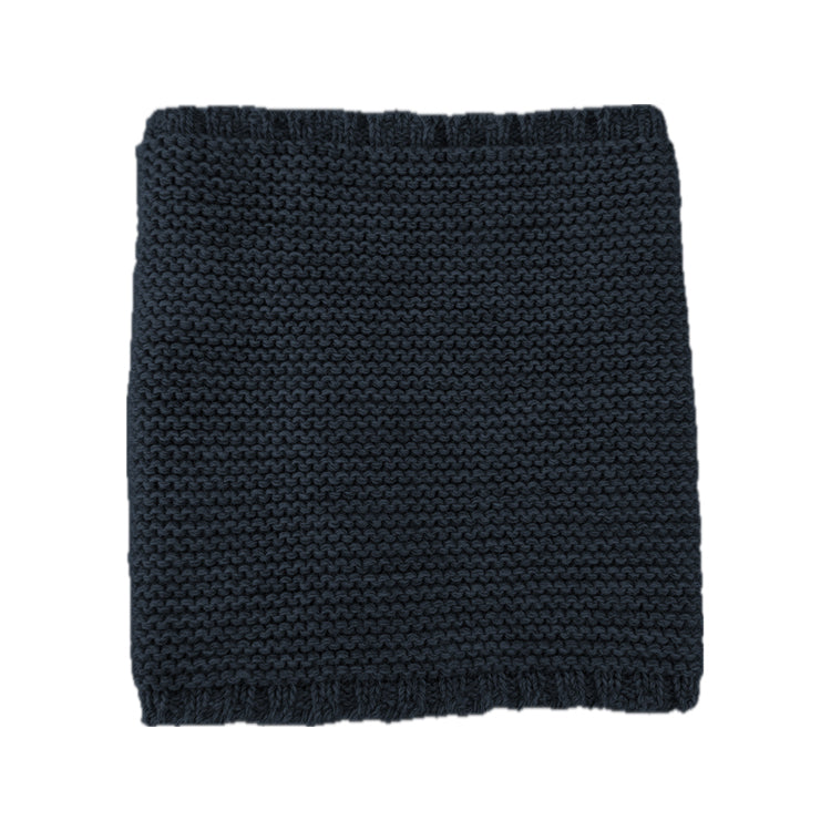 Fiebig Strickloop melange uni – Marineblau