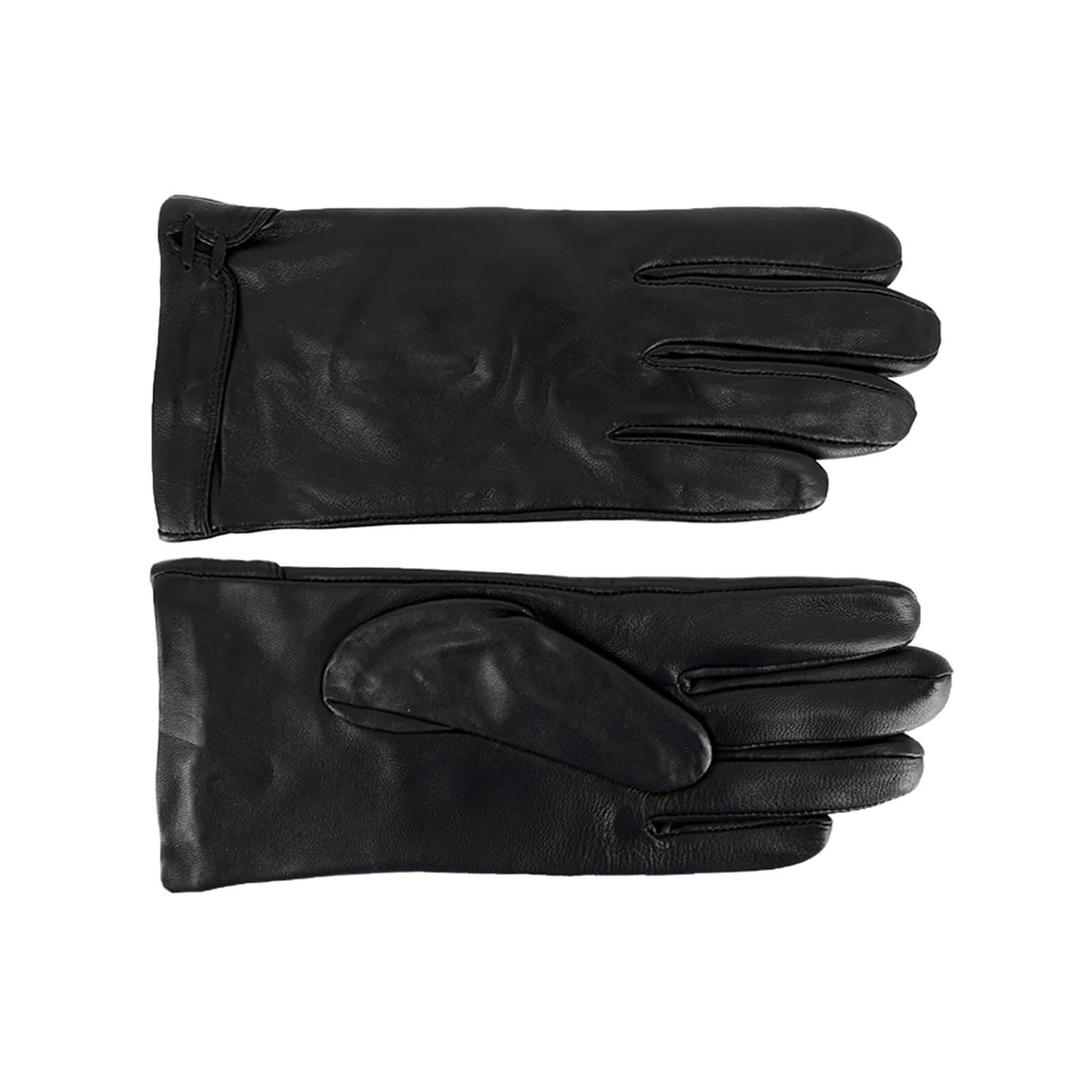 Fiebig Lederhandschuhe uni Schwarz