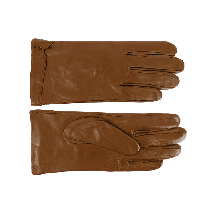 Fiebig Lederhandschuhe uni Cognac – Gesamtansicht